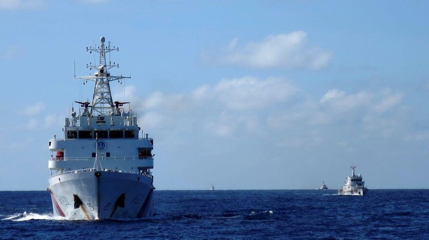 Tàu tuần duyên Trung Quốc ở Biển Đông. Ảnh: Reuters (chụp ngày 15/7/2014)