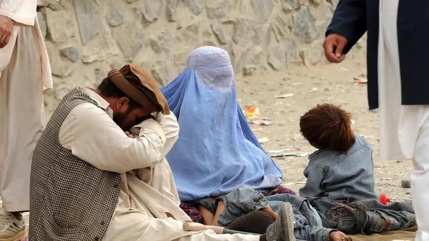 Afghanistan bên bờ vực của cuộc khủng hoảng nhân đạo, nhất là sau khi Taliban tiếp quản đất nước. Ảnh: Khaama Press