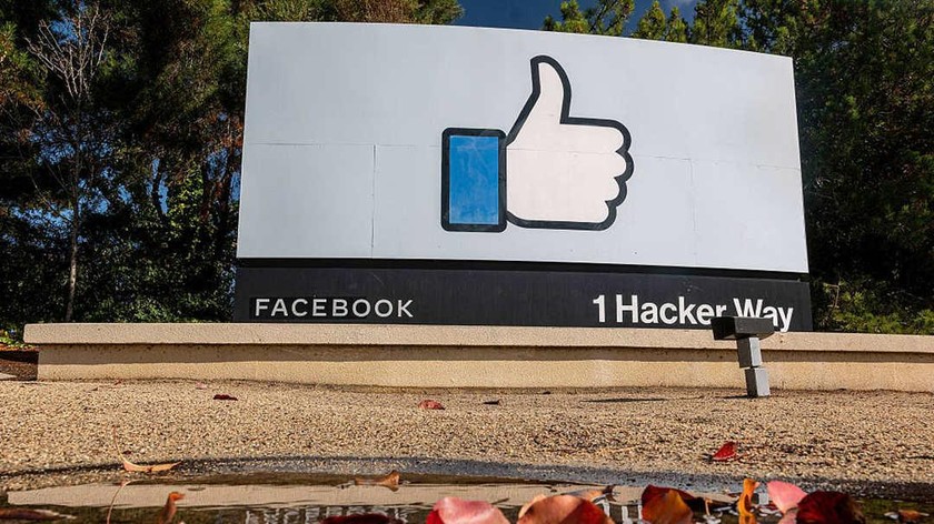 Trụ sở của Facebook ở Menlo Park, California, Mỹ. Ảnh: CFP (chụp ngày 25/10/2021)