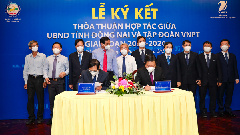 UBND tỉnh Đồng Nai và Tập đoàn VNPT ký kết hợp tác giai đoạn 2021-2026.