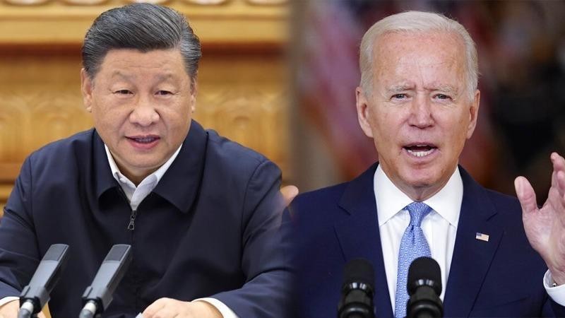 Chủ tịch Trung Quốc Tập Cận Bình (trái) sẽ gặp Tổng thống Hoa Kỳ Joe Biden (phải) vào sáng 16/11/2021 qua liên kết video. Ảnh: THX/AP