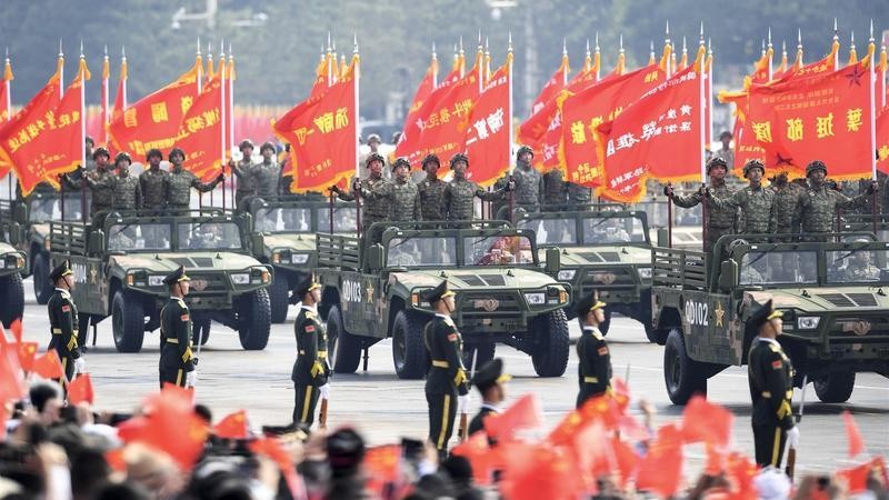 Duyệt binh kỷ niệm 70 năm ngày thành lập nước Cộng hòa Nhân dân Trung Hoa ở Bắc Kinh. Ảnh: China Daily