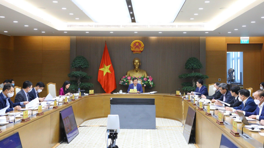 Phó Thủ tướng Lê Minh Khái, Tổ trưởng Tổ công tác số 2 đã làm việc với 8 cơ quan Trung ương về đầu tư công. Ảnh: VGP
