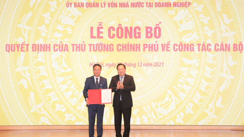 Ông Tô Dũng Thái nhận quyết định bổ nhiệm làm Chủ tịch Hội đồng thành viên VNPT.