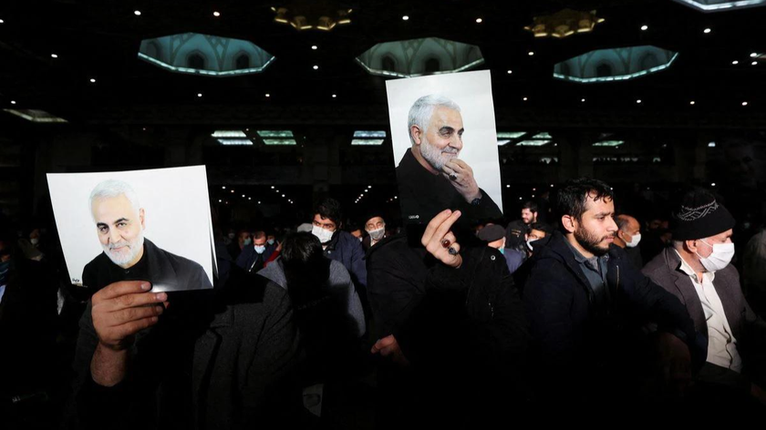 Một buổi lễ kỷ niệm hai năm ngày Tướng Qassem Soleimani bị giết (trong một cuộc tấn công của Mỹ) tại Tehran, Iran ngày 3/1/2022. Ảnh: WANA (Thông tấn xã Tây Á ) qua Reuters