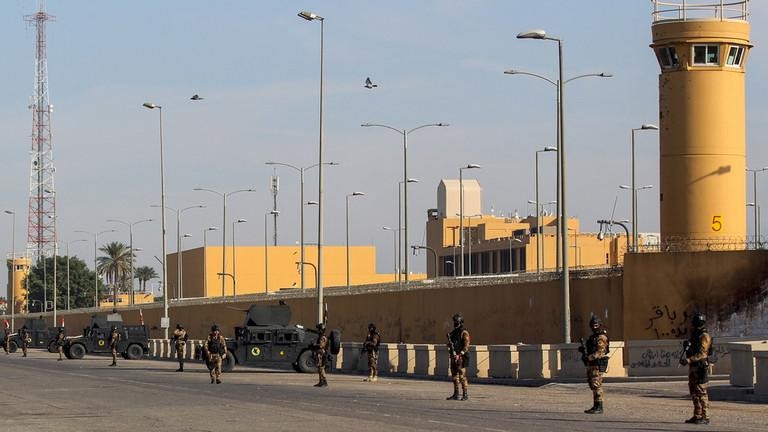 Đại sứ quán Mỹ tại Baghdad. Ảnh: AFP