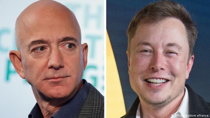 Jeff Bezos và Elon Musk là hai trong số những người giàu nhất thế giới.