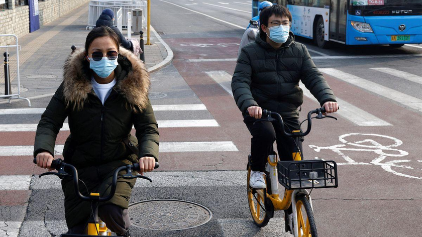 Ít nhất mười tỉnh, khu vực và thành phố ở Trung Quốc đại lục đã phát hiện các ca nhiễm Omicron. Ảnh: Reuters (chụp ngày 30/1/2022 tại Bắc Kinh)