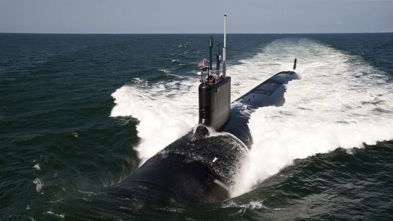 Tàu ngầm tấn công lớp Virginia USS California (SSN 781) trong quá trình thử nghiệm trên biển. Ảnh: Getty Images