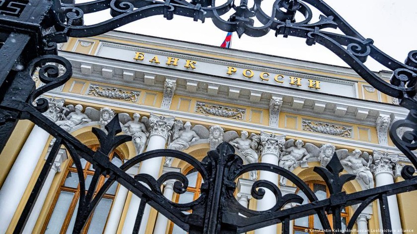 Trụ sở Ngân hàng Trung ương Nga tại Moscow.