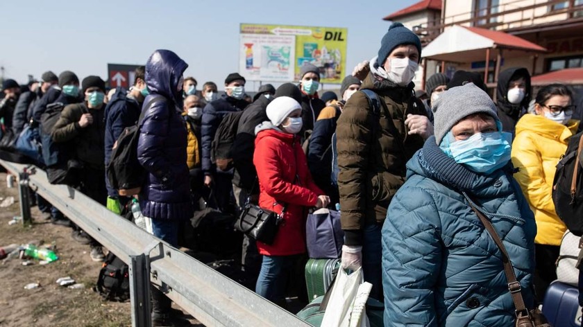 Hơn 500.000 người tị nạn đã chạy từ Ukraine sang các nước láng giềng để tránh tình hình xung đột. Ảnh: cepa.org