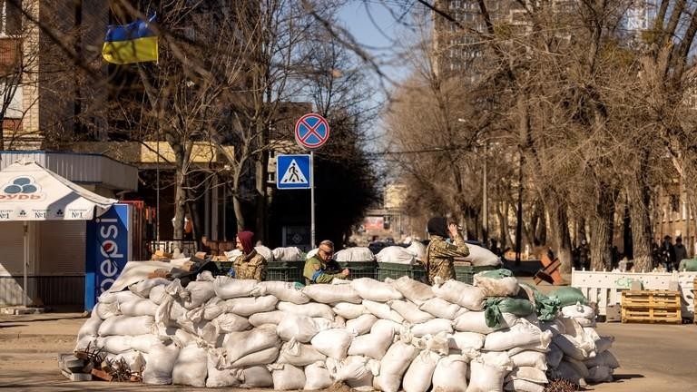 Lính Ukraine tại Kiev, Ukraine, ngày 21/3/2022. Ảnh: AFP