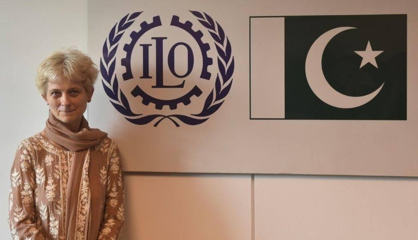 Bà Ingrid Christensen khi là Giám đốc ILO tại Pakistan