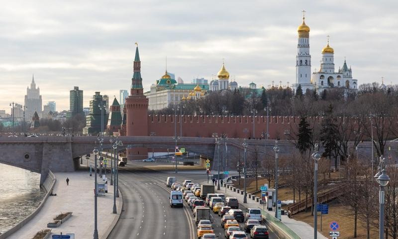 Điện Kremlin ở Moscow, Nga. Ảnh: Tân Hoa xã (chụp ngày 10/3/2022)