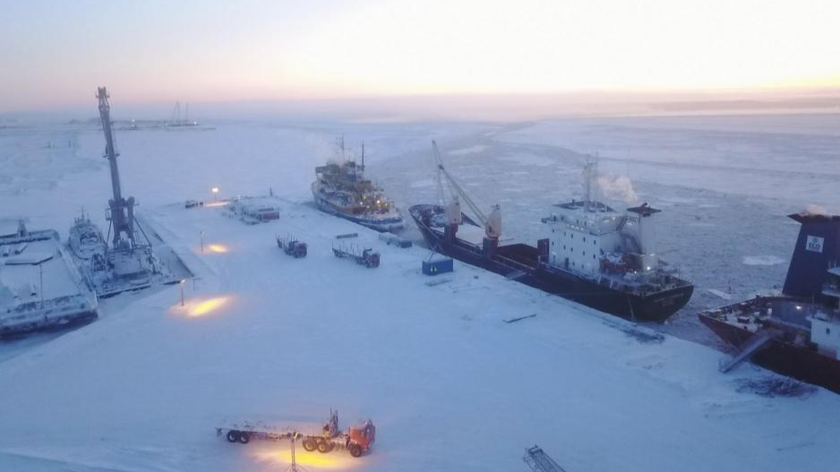 Các tàu cập bến các cơ sở khí hóa lỏng 2 ở Bắc Cực vào mùa Thu năm 2019. Ảnh: Courtesy of Novatek