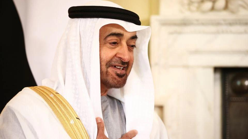 Thái tử của Abu Dhabi Sheikh Mohammed bin Zayed al-Nahyan được bầu làm tân Tổng thống UAE. Ảnh: Reuters chụp ông khi gặp Thủ tướng Anh Boris Johnson tại Phố Downing, London, Anh, ngày 16/9/2021).