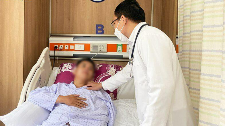 Bệnh nhân thoát cửa tử nhờ nhập viện kịp thời - Ảnh: BVCC