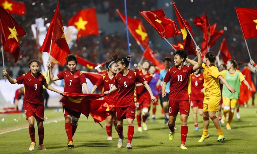Tuyển nữ Việt Nam sẵn sàng chạm tay vào giấc mơ World Cup 2023 .(Ảnh: Ngọc Dương)