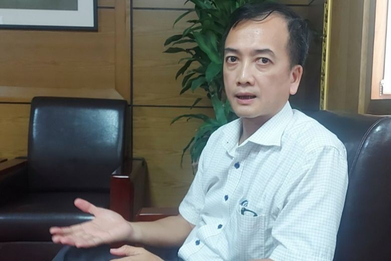 Ông Trịnh Quốc Vũ trả lời phỏng vấn Báo PLVN. (Ảnh: NT)