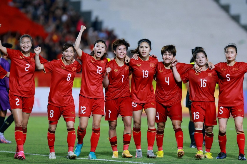Đội tuyển bóng đá nữ Việt Nam lập kỳ tích. (Ảnh: Thanh niên)