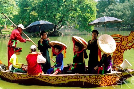 Dân ca Quan họ làm nên một nét đặc trưng của du lịch Bắc Ninh. (Ảnh: Cục Du lịch Quốc gia Việt Nam)