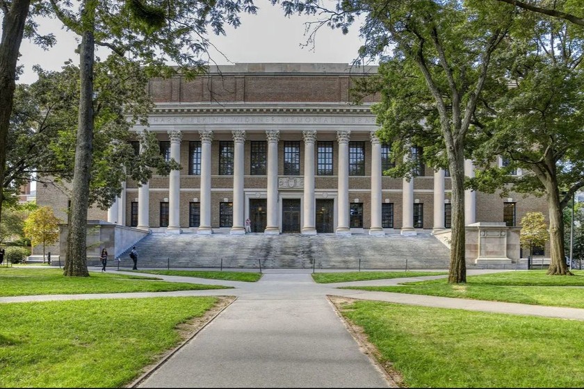 Thư viện Widener tại Đại học Harvard. (Nguồn: Kenneth Grant/Alamy) 