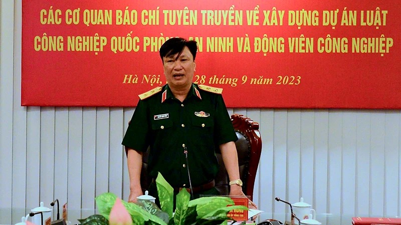 Trung tướng Nguyễn Mạnh Hùng nói về mục đích và quy trình xây dựng Dự án Luật.