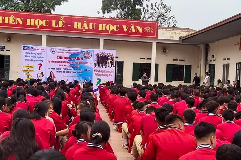 Một hoạt động ngoại khóa tại Trường THPT Lạc Long Quân, Sóc Sơn, Hà Nội (Ảnh: THPT Lạc Long Quân).