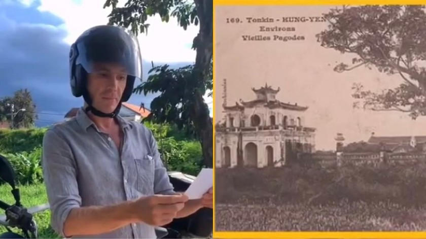 Vị khách Tây Anatoly chia sẻ một trải nghiệm đặc biệt của mình về Văn Miếu Xích Đằng - Hưng Yên. (Nguồn: Internet)