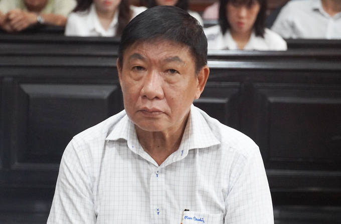 Ông Phan Minh Tân tại tòa.