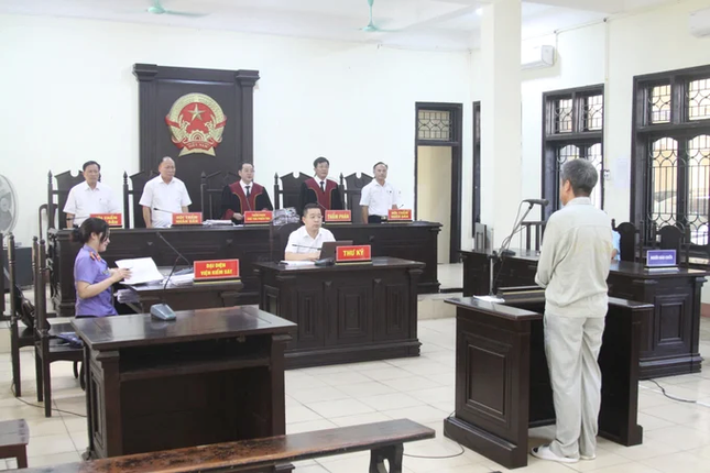 Bị cáo Trần Gia Phú tại phiên tòa.