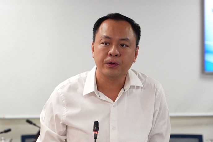 Ông Nguyễn Hải Nam, Phó Chánh Văn phòng Sở Y tế TP HCM tại họp báo định kỳ ngày 16/11.