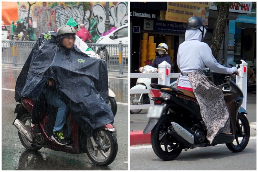 Áo chống nắng, áo mưa sử dụng không đúng cách tiềm ẩn nguy cơ gây tai nạn. (Ảnh minh họa - Nguồn: Internet)