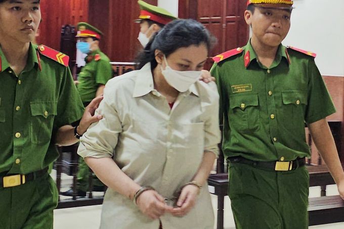 Bị cáo Võ Thùy Linh tại phiên tòa phúc thẩm. Ảnh: Hải Duyên