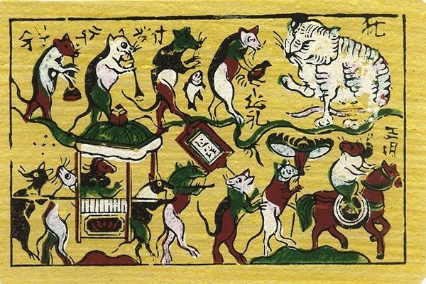 Đám cưới chuột, Tranh dân gian Việt Nam và một số tranh về tín ngưỡng đạo Mẫu (Ngọc Hoàng, Thánh Mẫu, Điện thần đạo Mẫu và Ngũ hổ) trong cuốn sách.