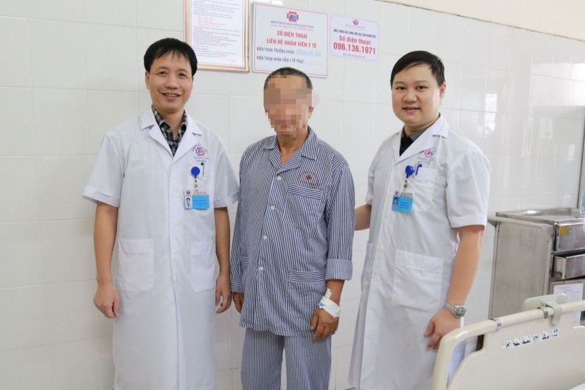 Bệnh nhân phục hồi tích cực sau phẫu thuật nội soi điều trị ung thư phổi tại Bệnh viện Đa khoa Quảng Ninh.