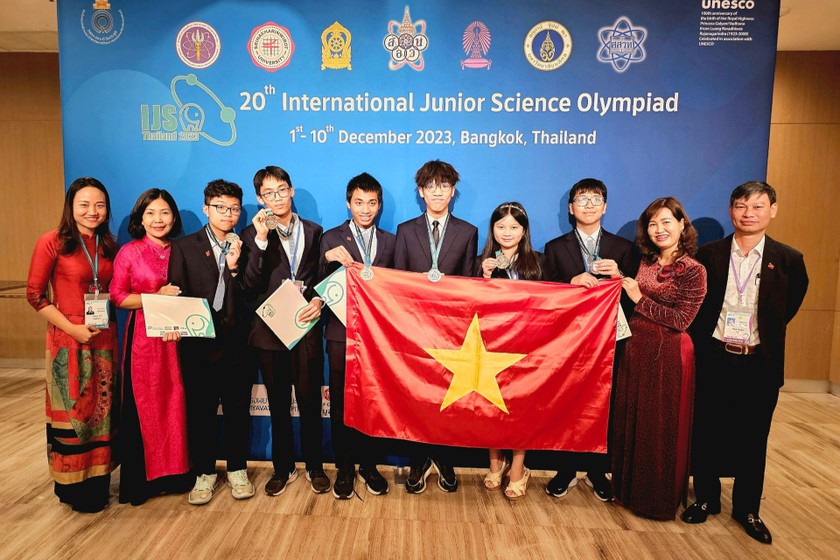 Học sinh Hà Nội đạt thành tích cao tại Olympic Khoa học trẻ quốc tế năm 2023. 