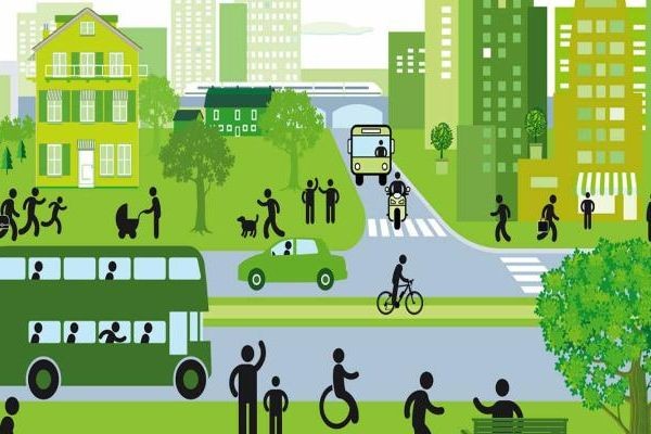 Giao thông xanh được coi là “chìa khóa” giải quyết các vấn đề ô nhiễm đô thị và hạ tầng giao thông. (Nguồn ảnh: VinFast)