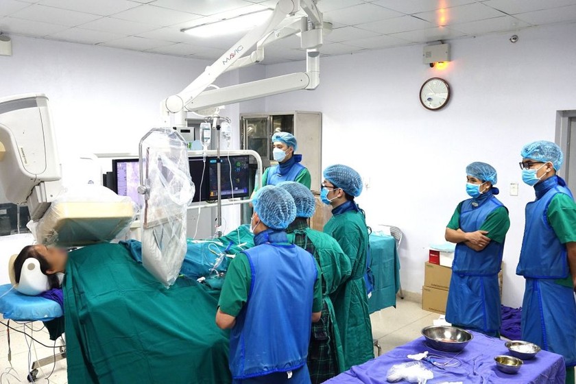 Phòng can thiệp tim mạch tại Bệnh viện Bãi Cháy. Ảnh: SYT Quảng Ninh