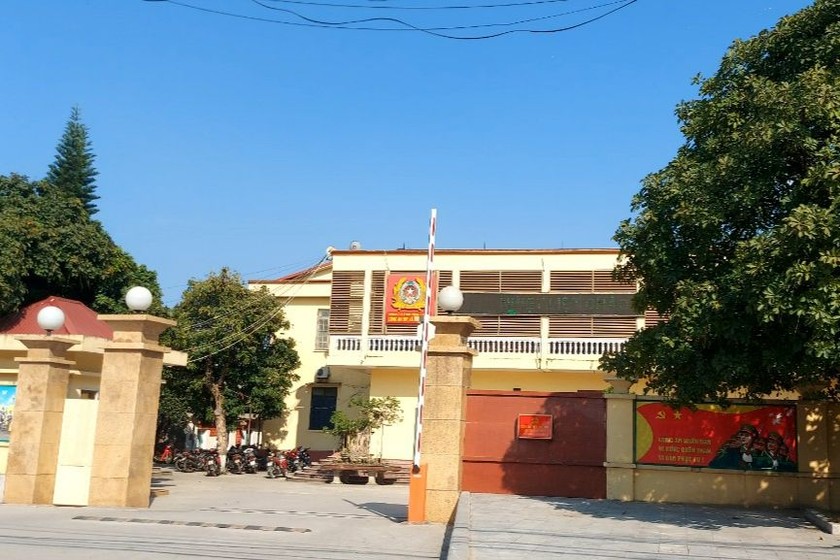 Trụ sở Công an TX Nghi Sơn. (Ảnh: Nguyễn Tuấn)