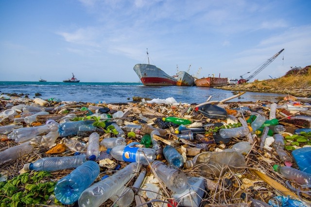 Rác thải nhựa xuất hiện trên cả đất liền và đại dương. (Ảnh minh họa - Nguồn: baochinhphu.vn)