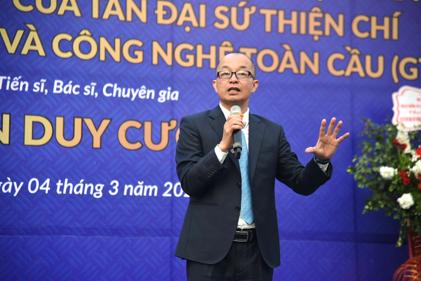 GS.TS.BS Chuyên gia Nguyễn Duy Cương trong một sự kiện.