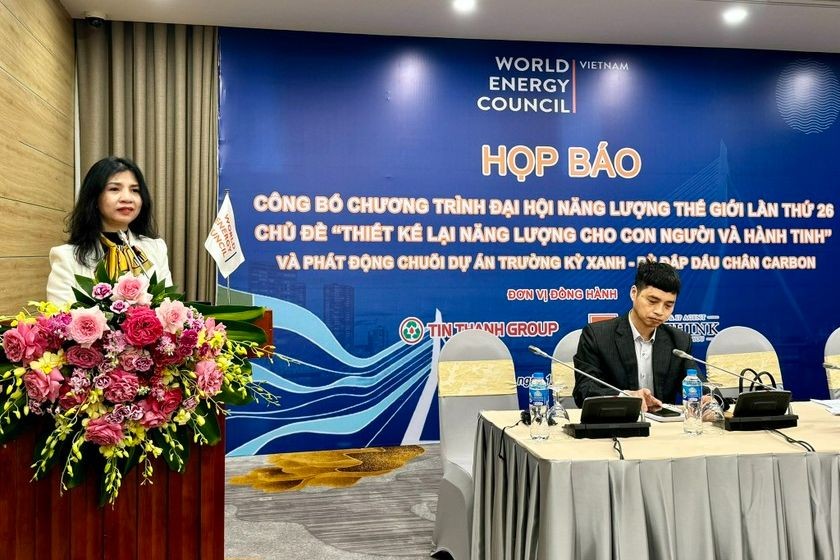 Bà Titathy Nguyễn - Trưởng đại diện WEC Việt Nam phát biểu tại họp báo ngày 15/3. (Ảnh: PV)