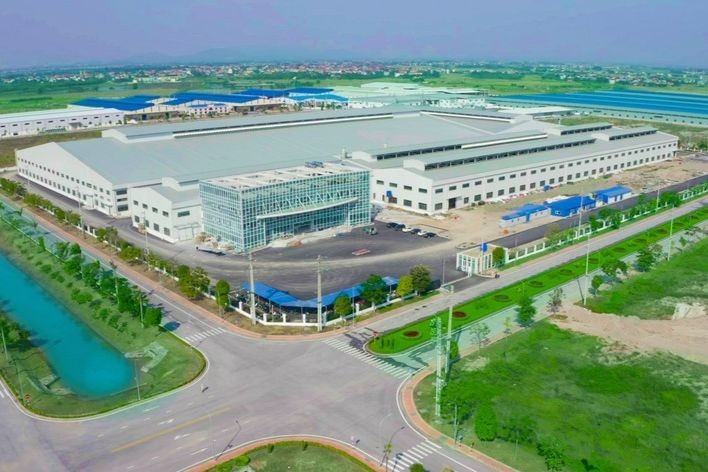Khu công nghiệp Hòa Phú thu hút nhiều nhà đầu tư. (Ảnh: Nguyễn Tuấn)