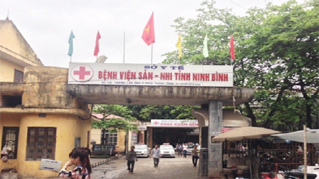 Bệnh viện Sản nhi Ninh Bình, nơi xảy ra vụ việc