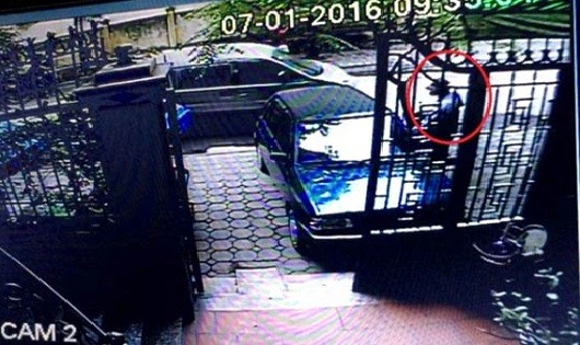 Hình ảnh camera ghi lại hiện trường vụ trộm xe chở vàng