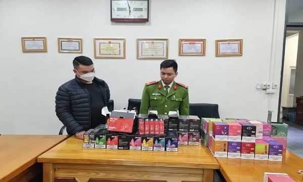 Số thuốc lá điện tử bị Công an TP Hạ Long, tỉnh Quảng Ninh thu giữ