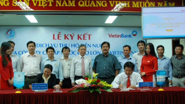 VietinBank triển khai dịch vụ thu hộ tiền nước