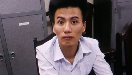 Ngô Duy Khánh tại cơ quan điều tra.
