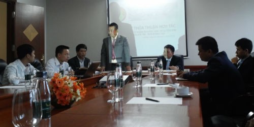 Lễ ký kết thỏa thuận hợp tác liên doanh giữa Công ty cổ phần khoáng sản và luyện kim Bắc Á và đối tác Yan Hong Tao diễn ra sáng nay 26/11/2014, tại khách sạn Mường Thanh Hà Nội.